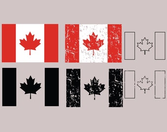 FLAG of CANADA SVG, Canadian Flag Svg Cut files for Cricut, Canada cut files, Maple Leaf Svg