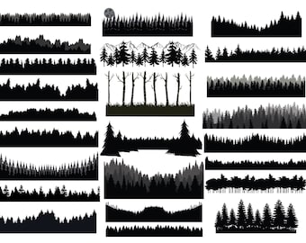 Download Forest Silhouette Etsy