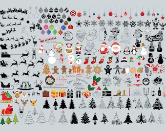 CHRISTMAS SVG BUNDLE, Christmas Clipart, Christmas Svg Files For Cricut, Christmas Cut Files