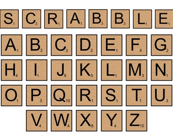 SCRABBLE TILES SVG Files, Scrabble Tiles Clipart, Scrabble Tiles Svg Files for Cricut