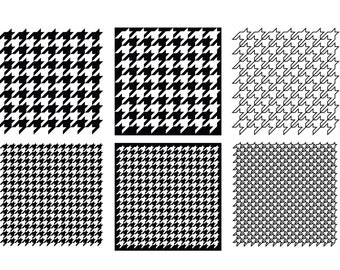 HOUNDSTOOTH PATTERN SVG, Houndstooth patterns svg, Houndstooth clipart, Houndstooth template svg