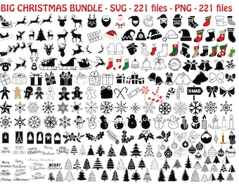 CHRISTMAS SVG Bundle, CHRISTMAS Clipart, Christmas Svg Files For Cricut, Christmas Svg Cut Files