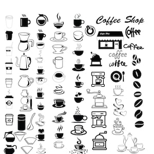 COFFEE CUP SVG Bundle, Coffee Cup Clipart Bundle, Coffee Cup Svg file per Cricut