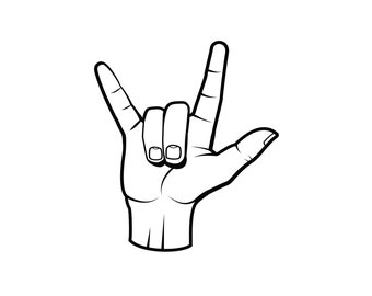 Asl I Love You Svg Etsy Asl I Love You Svg Etsy