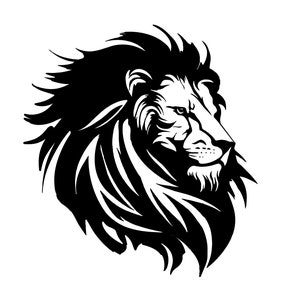 TÊTE DE LION SVG, Svg de tête de Lion, Clipart de Lion, tête de Lion Svg coupe fichier pour Cricut, Lion Face svg