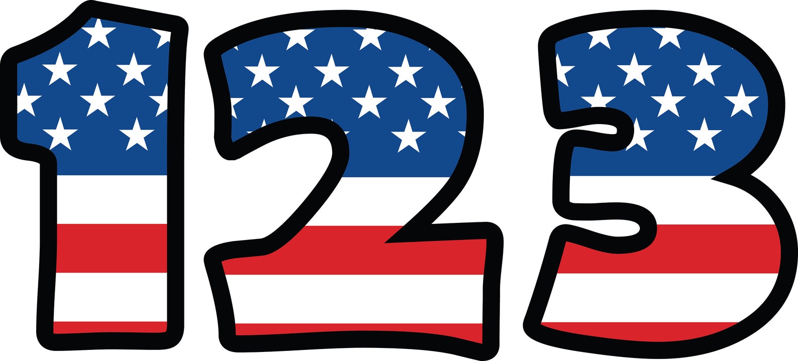 Download USA FLAG ALPHABET Svg Files American Alphabet Clipart | Etsy