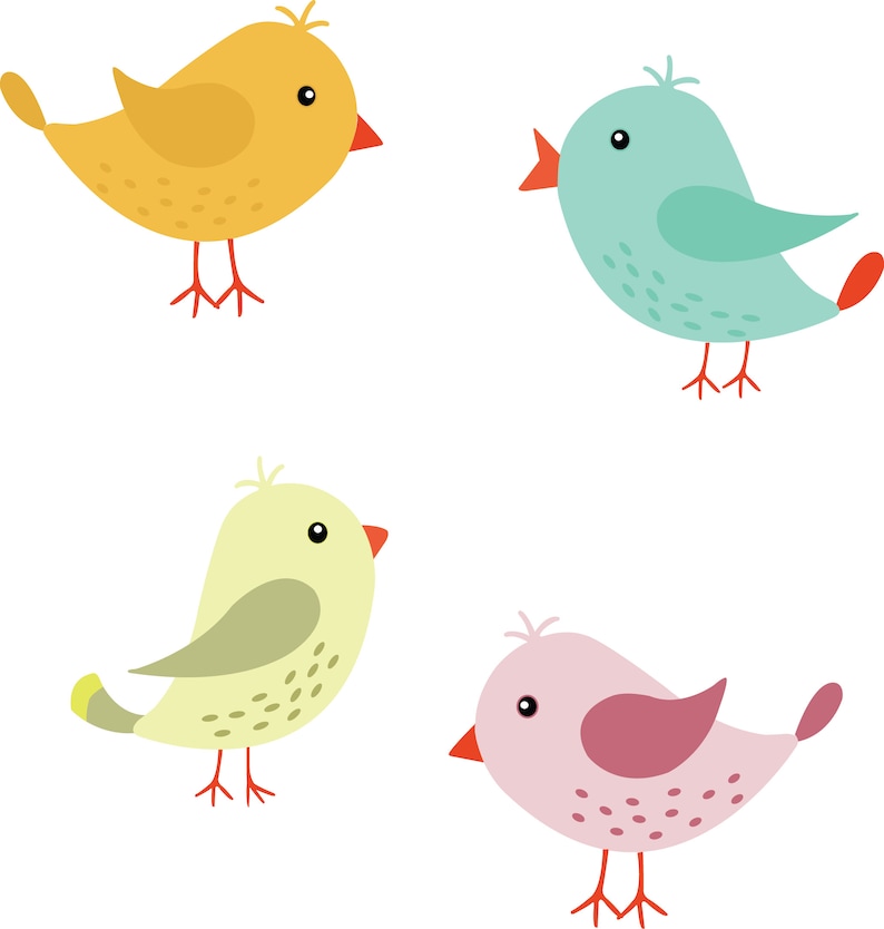 Cute Birds Cute Birds SVG Cute Birds SVG Files Cricut Etsy