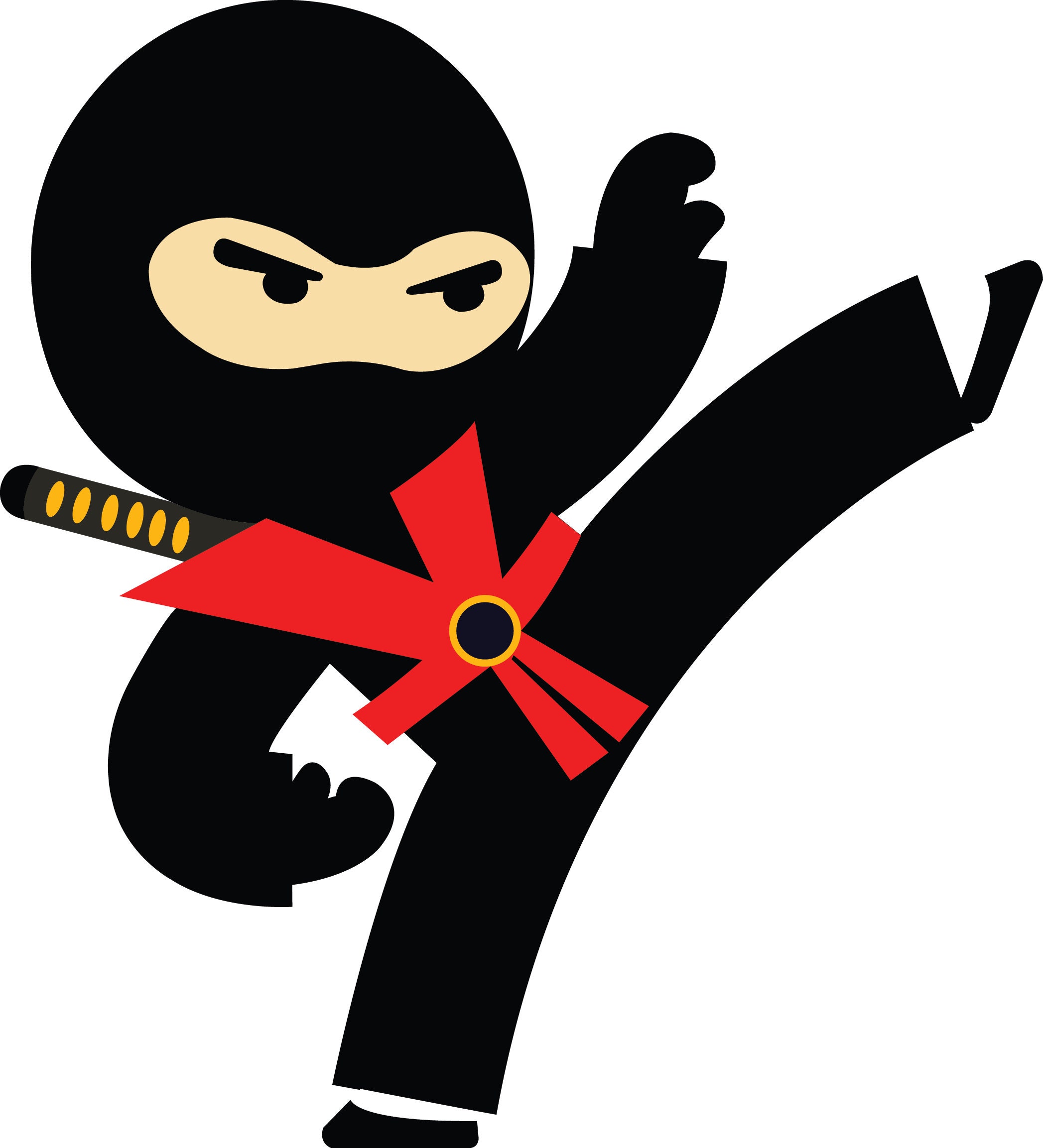 Ninja Svg Files For Cricut Cute Ninja Clipart Files Ninja Etsy Uk | My ...