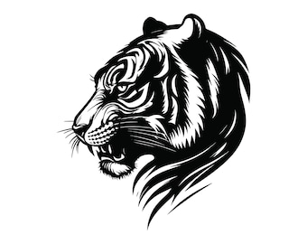 TIGER HEAD SVG, Tiger Head Svg, Tiger Clipart, Tiger Head Svg Cut File For Cricut, Tiger Face svg