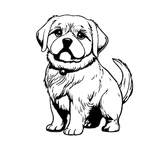 SÜSSE HUND SVG, süße Hunde Clipart, süße Hundewelpen-Svg-Dateien für Cricut, süße Welpen svg