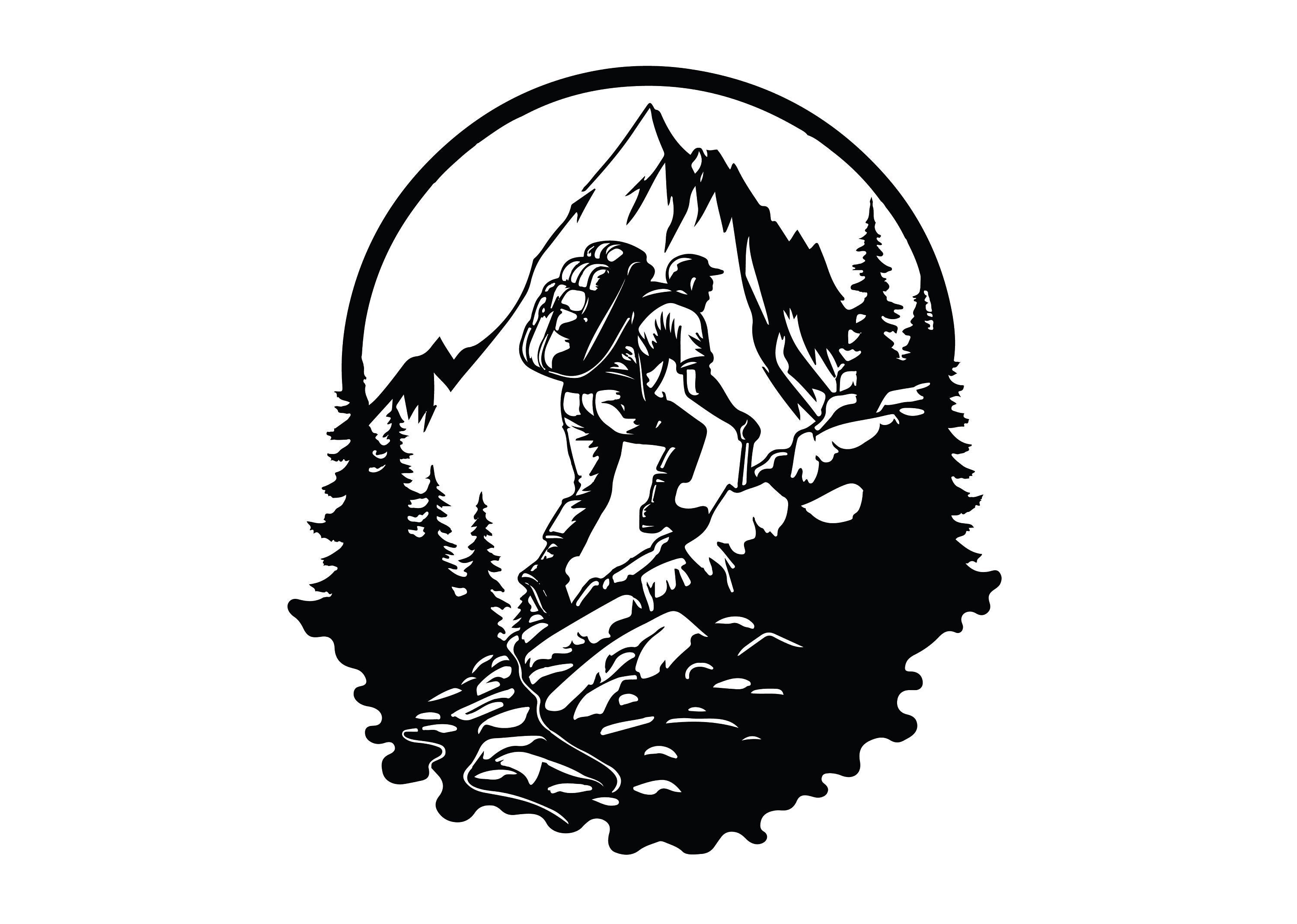 HIKING SVG HIKING Clipart Hiking Svg Files for Cricut Etsy Canada