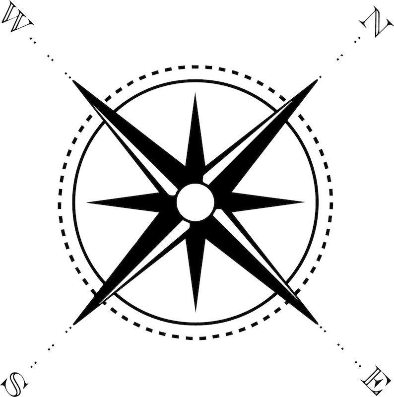 Download Nautical Compass SVG SVG file Cut file Clip art Silhouette ...