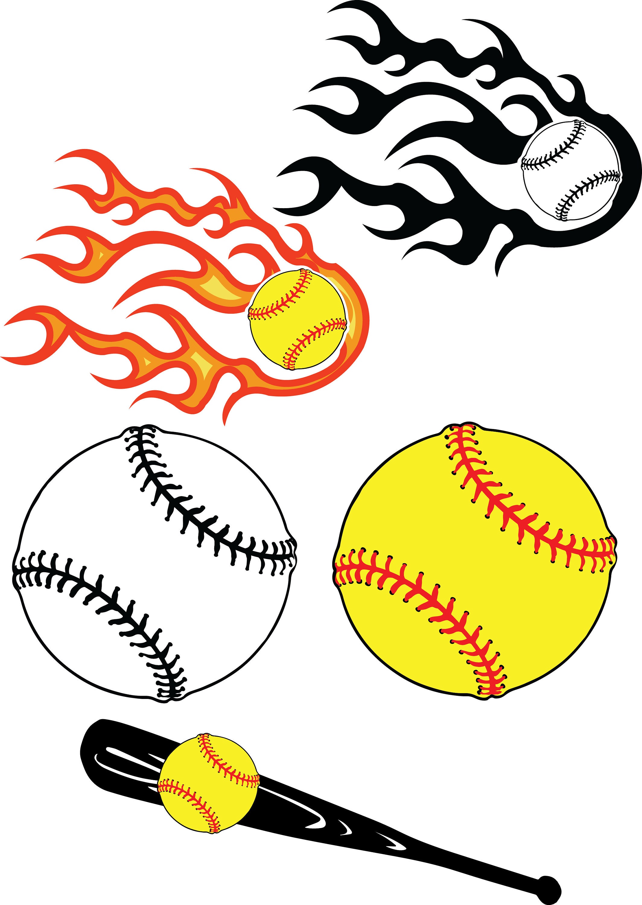 Softball Ball, Softball Ball SVG, SVG File, Softball SVG Files, Cricut,  Silhouette Cameo, Scanncut, Softball Clipart, Svg Cut File, Vector - Etsy  New Zealand, image size:2128x3000