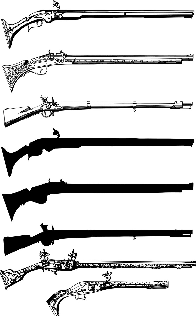 Download GUNS Gun SVG Gun SVG Files Weapon Svg Cricut Silhouette | Etsy