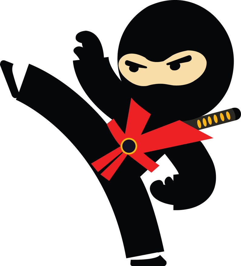 Download NINJA SVG FILES For Cricut Cute Ninja Clipart Files Ninja | Etsy