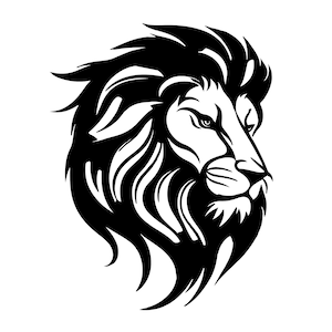 ライオンヘッド SVG、ライオンヘッド SVG、ライオン クリップアート、Cricut 用ライオンヘッド SVG カット ファイル、ライオン フェイス SVG