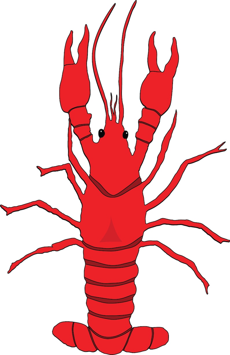 Download Crawfish Cut File Clip Art SVG Cricut Silhouette Cameo | Etsy