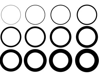 CIRCLE Frame SVG, CIRCLES Monogram Svg, Circle Frames Svg, Circle Border Svg, Cut files for Cricut