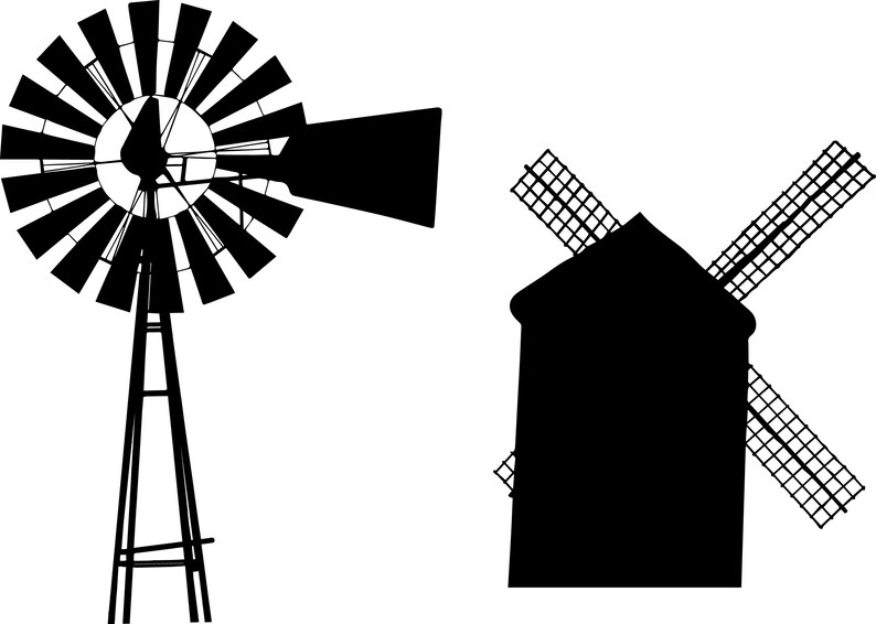 Free Free 331 Home With Windmill Svg SVG PNG EPS DXF File