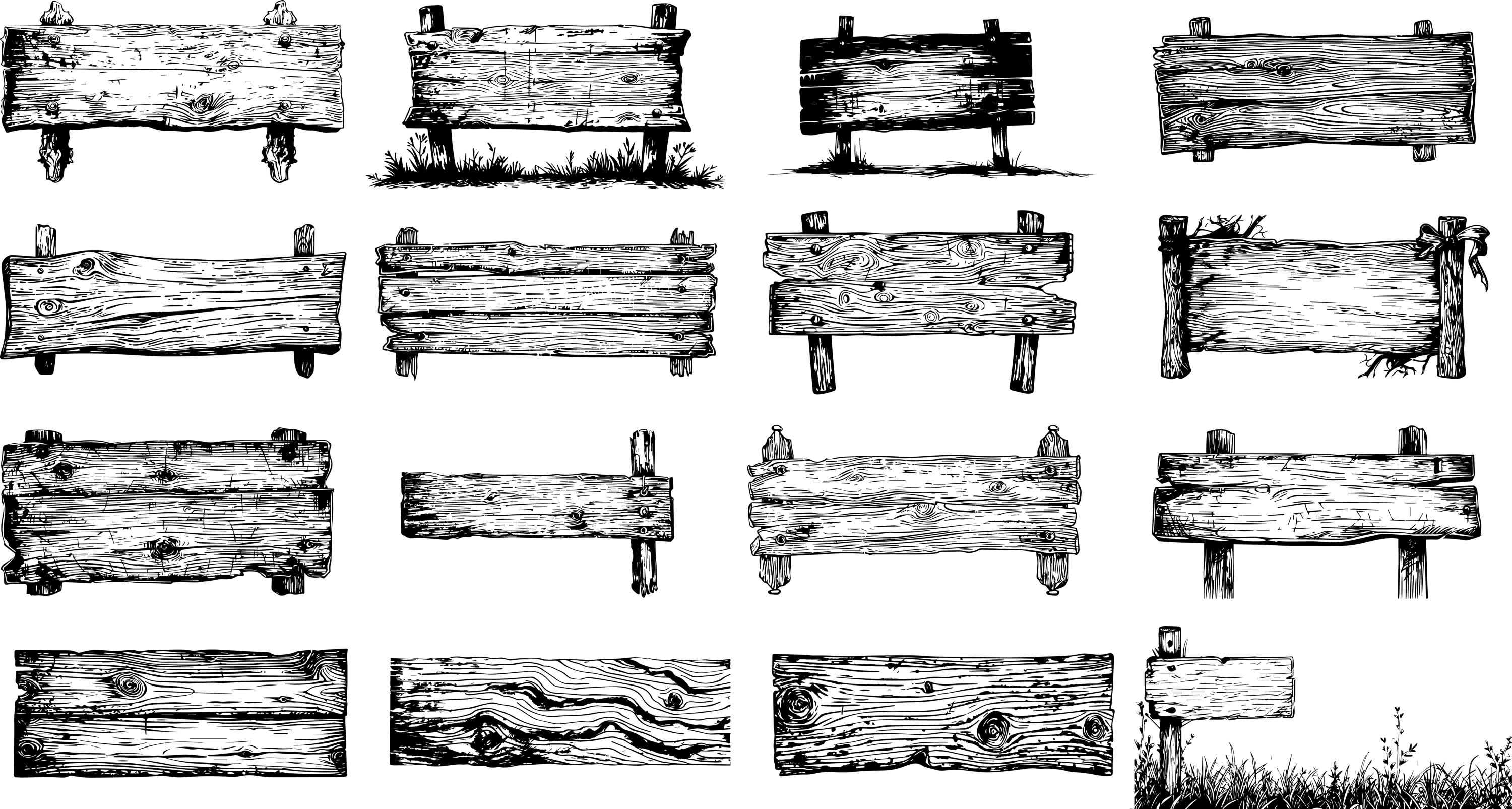 WOOD SIGN SVG, Rustic Slab Clipart, Farmhouse Sign Design Svg Files for ...