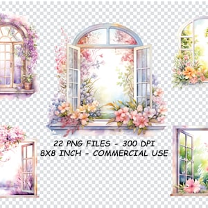 Aquarel lente Windows clipart, aquarel lente Windows PNG-bestanden, transparante achtergrond PNG