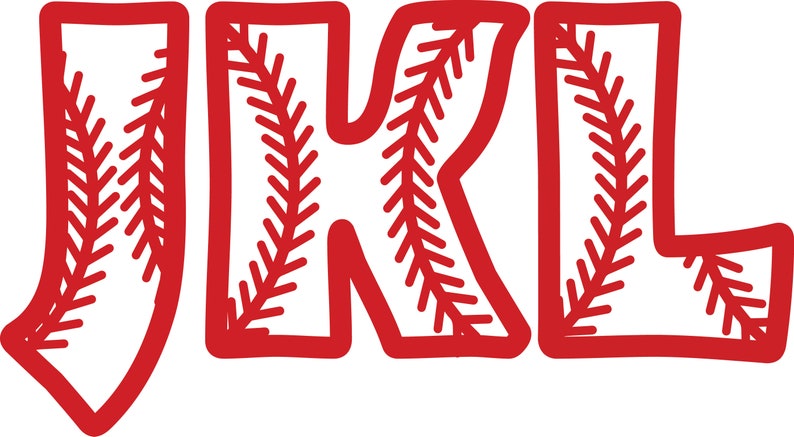 BASEBALL ALPHABET SVG Files Baseball Alphabet Clipart  Etsy