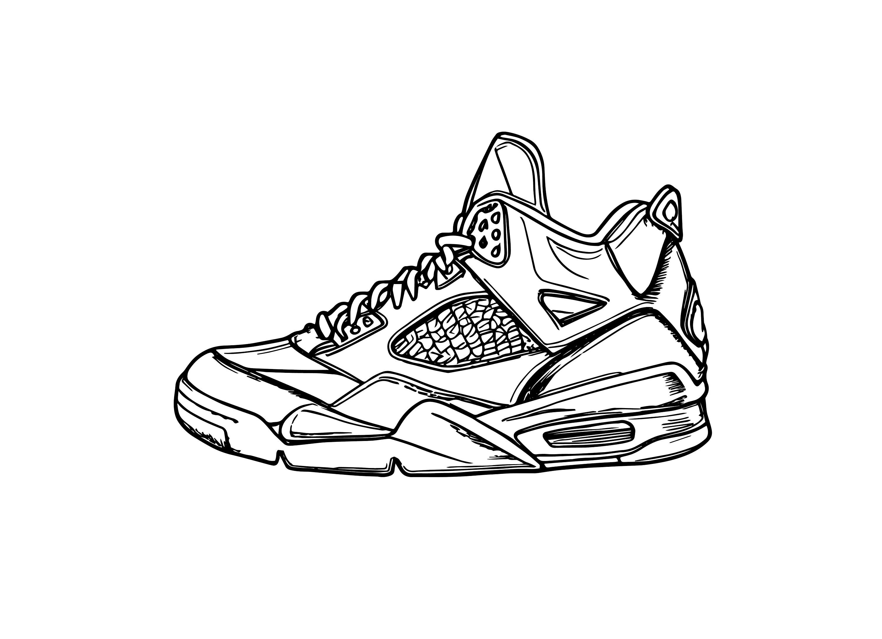Basketball shoes hotsell drawing