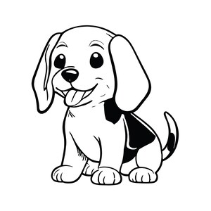 BEAGLE SVG, BEAGLE Clipart, Beagle Svg-bestanden voor Cricut, Beagle silhouet Svg, hond svg
