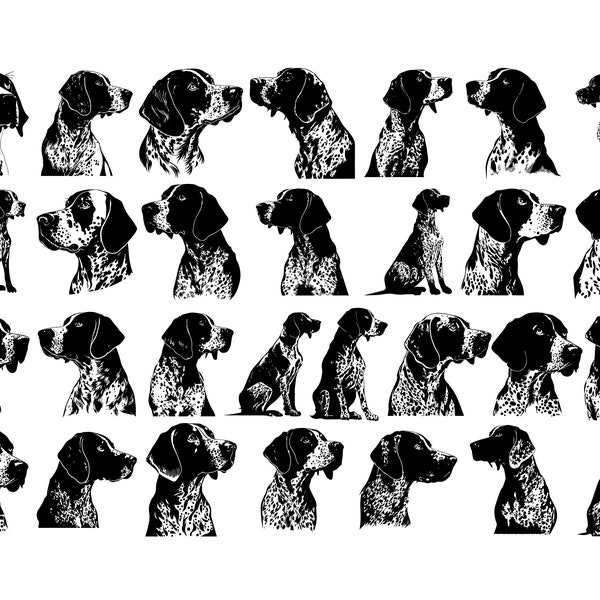 POINTER Dog SVG, POINTER Clipart, Pointer Svg Files For Cricut, Pointer Silhouette Svg, Dog svg