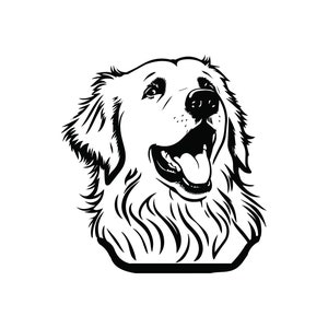 PYRENÄISCHER BERGKOPF SVG, Pyrenäischer Bergkopf Clipart, Pyrenäischer Bergkopf SVG-Dateien für Cricut