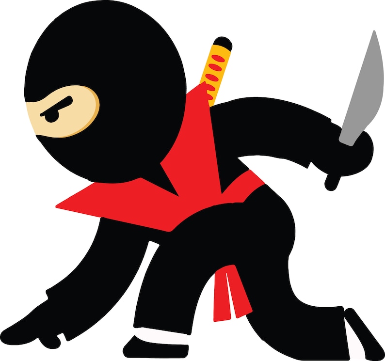 Download NINJA SVG FILES For Cricut Cute Ninja Clipart Files Ninja | Etsy