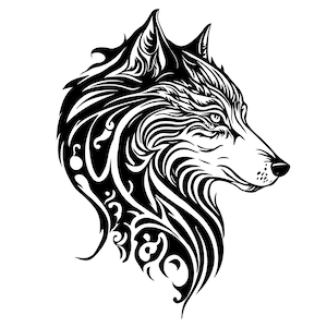 WOLF HEAD SVG, Wolf Clipart, Wolf Head Svg Cut File For Cricut, Wolf Face svg