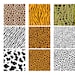ANIMAL PRINT SVG Bundle, Animal Skin Svg, Animal Pattern Svg, Animal Print Cut Files, Animal Print Clipart 