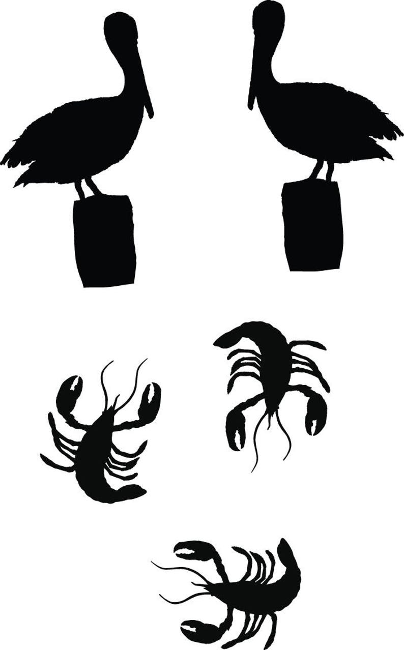 Louisiana clipart crawfish Pelican Cypress Tree | Etsy