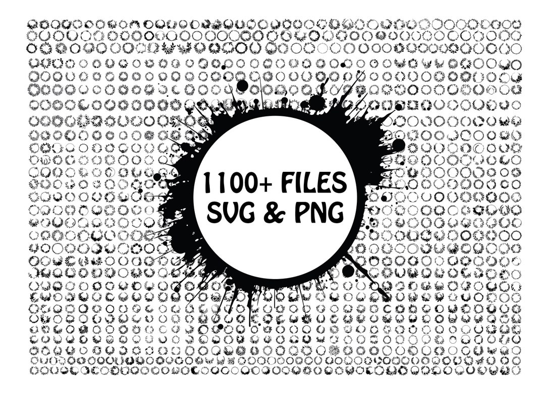 FLORAL WREATH SVG Bundle, Floral Wreath Svg Cut Files for Cricut ...