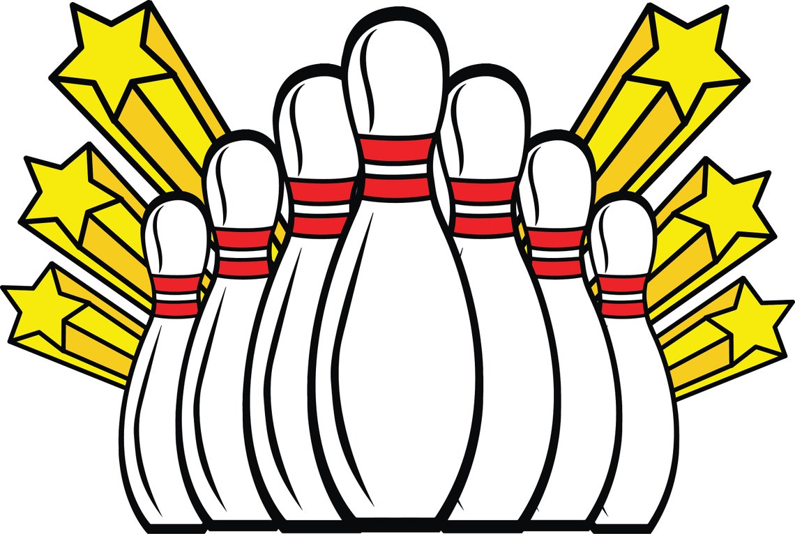 BOWLING BALL and PINS Svg Bundle Bowling Strike Svg Files Etsy