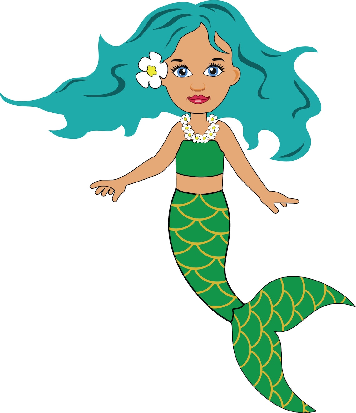 MERMAID BUNDLE SVG Files Mermaid Bundle Clipart Cute Mermaid | Etsy