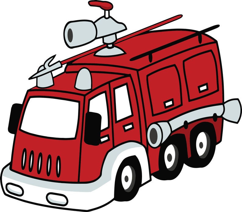 FIRE TRUCK SVG Files Fire Truck Svg Files For Cricut Fire ...