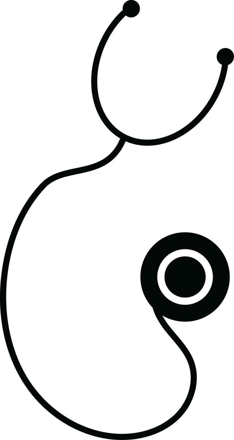 Puede incluir: Un estetoscopio negro con un diafragma circular negro. El estetoscopio es un instrumento m&eacute;dico que se utiliza para escuchar el coraz&oacute;n, los pulmones y otros sonidos del cuerpo.