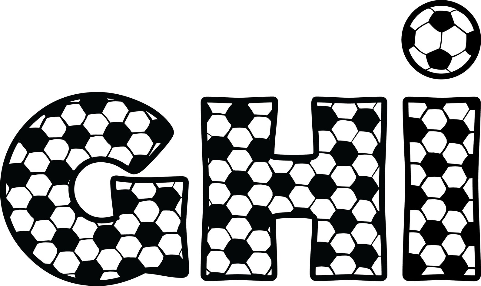 SOCCER ALPHABET SVG Files Soccer Alphabet Clipart Soccer Etsy 日本