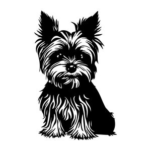 YORKSHIRE TERRIER SVG, Yorkshire Terrier Clipart, Yorkshire Terrier Svg Files For Cricut
