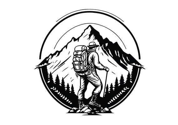 HIKING SVG, HIKING Clipart, Hiking Svg Files For Cricut, Hiking Svg Cut Files, Hiker svg, Camping svg