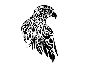 EAGLE SVG, HAWK Clipart, Hawk Svg Files For Cricut, Camping Svg Cut File, Outdoors Svg