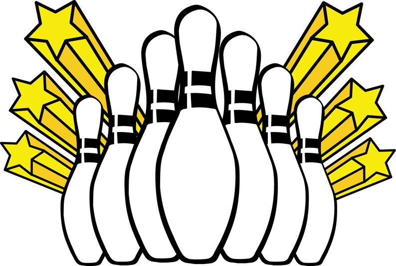 BOWLING BALL and PINS Svg Bundle Bowling Strike Svg Files Etsy