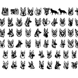 GERMAN SHEPHERD SVG, German Shepherd Clipart, German Shepherd Svg Files For Cricut, Police Dog svg