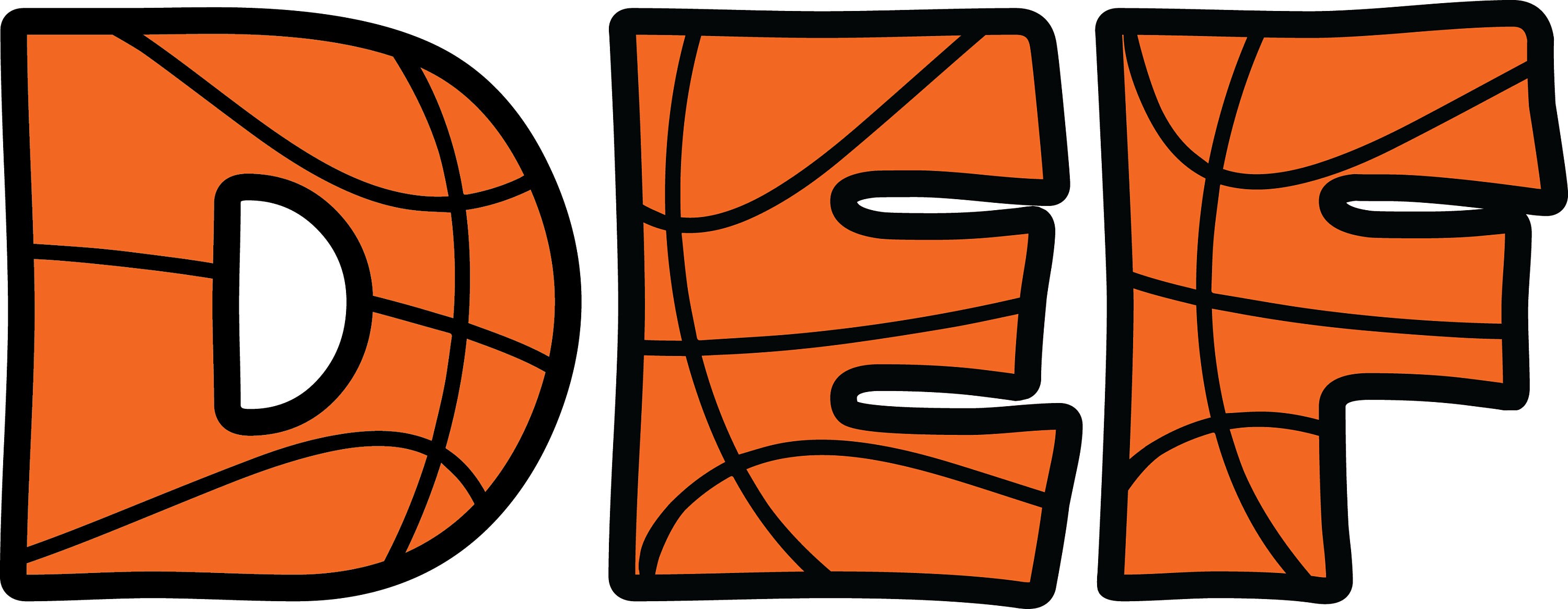BASKETBALL ALPHABET SVG Files Basketball Alphabet Clipart Etsy