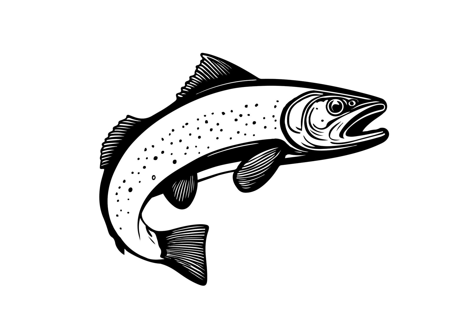 TROUT SVG TROUT Svg Cut Files for Cricut Trout Clipart Etsy Canada