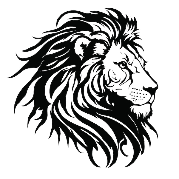 LION HEAD SVG, Lion Head Svg, Lion Clipart, Lion Head Svg Cut File For Cricut, Lion Face svg