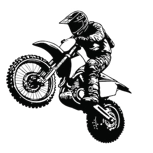 MOTOCROSS RIDER SVG, Motocross Rider Svg Files For Cricut, Motocross Rider Clipart, Mountain Svg
