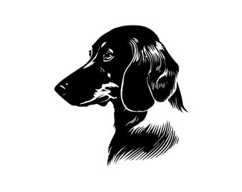 DACHSHUND Dog SVG, DACHSHUND Clipart, Dachshund Svg Files For Cricut, Dachshund Silhouette Svg, Dog svg